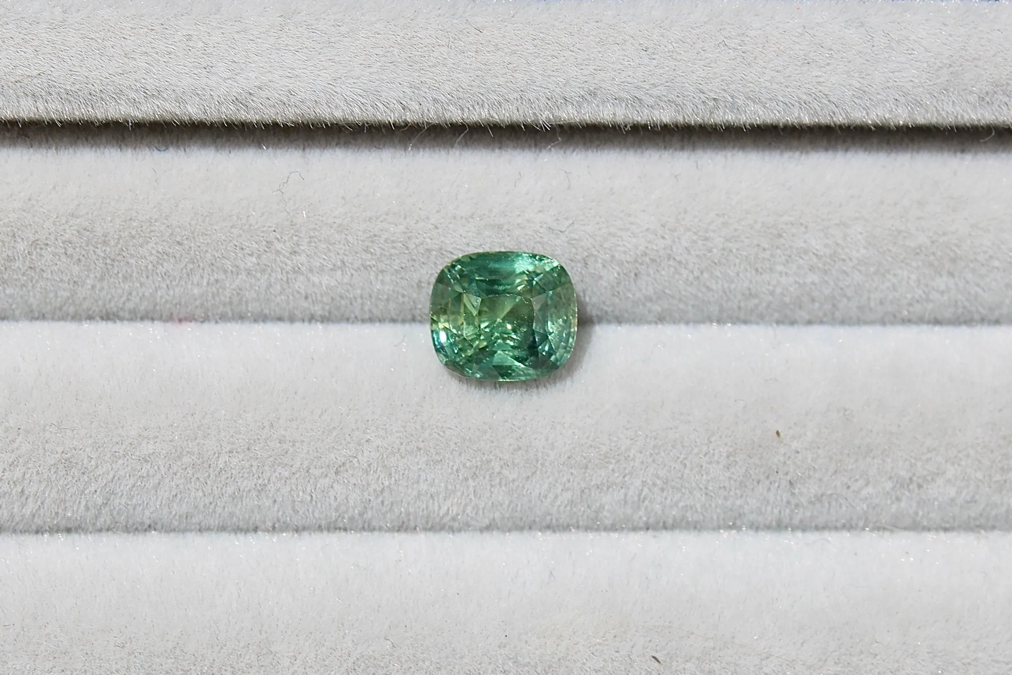 1.50ct Cushion Teal Sapphire