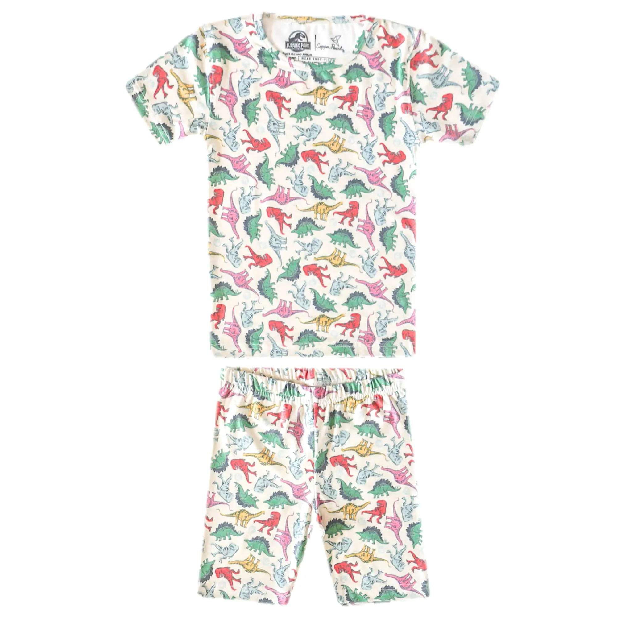 2pc Short Sleeve Pajama Set - Dinosaurs of Jurassic Park