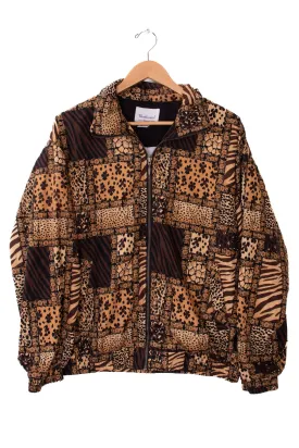 90s Westbound Sport Patchwork Animal Prints Windbreaker