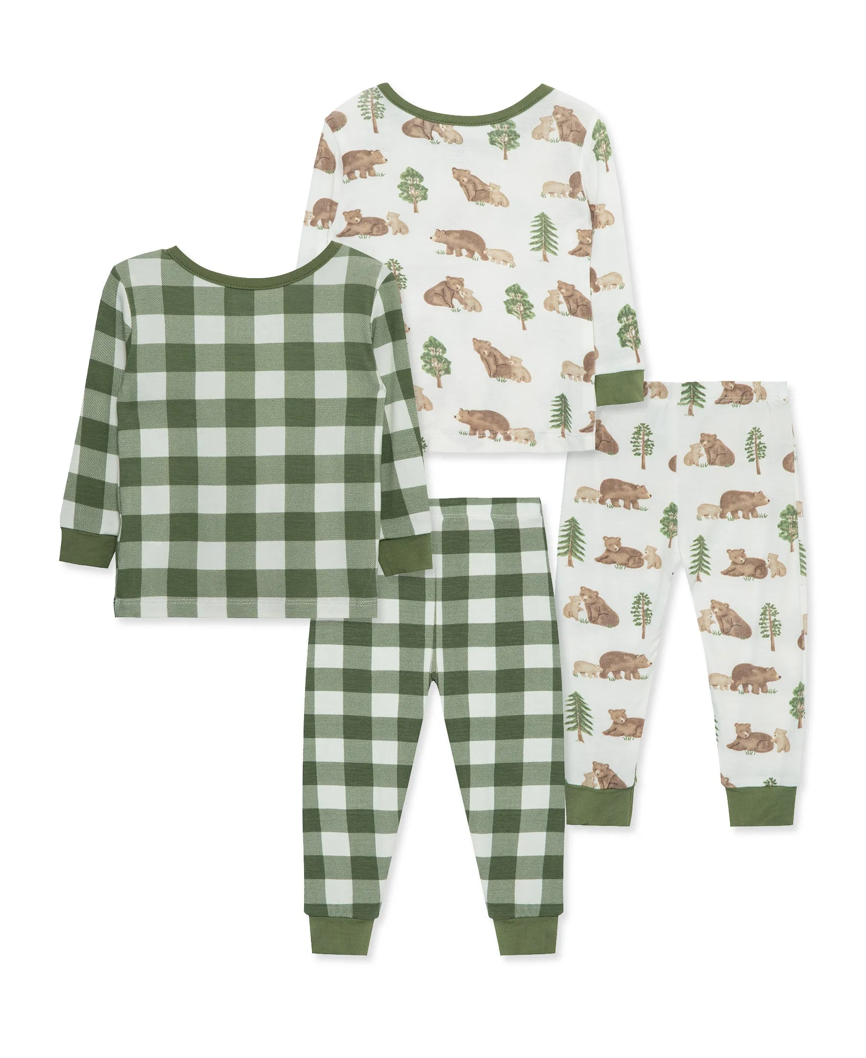 Bear 4-Piece Pajama Set (2T-4T)