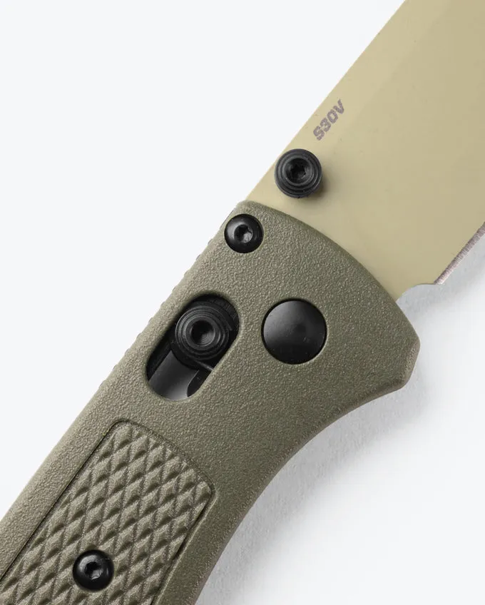 Benchmade Bugout 535TN-11 AXIS Lock 3.235" Desert Verde Cerakote CPM-S30V Dark Olive Grivory Handles