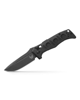 BENCHMADE MINI AUTO ADAMAS 2730GY-1 3.25" GRAY CPM-CRUWEAR BLACK G-10 HANDLE