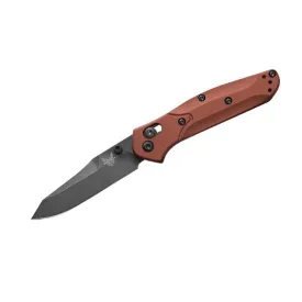 BENCHMADE MINI OSBORNE 945BK-03 2.92" DLC BATTLEWASH CPM-MAGNACUT BURNT COPPER ALUMINUM HANDLES