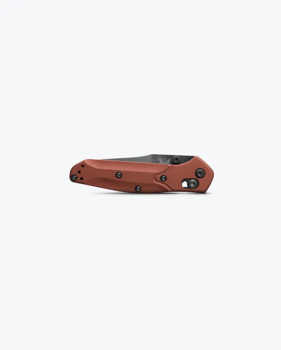 BENCHMADE MINI OSBORNE 945BK-03 2.92" DLC BATTLEWASH CPM-MAGNACUT BURNT COPPER ALUMINUM HANDLES