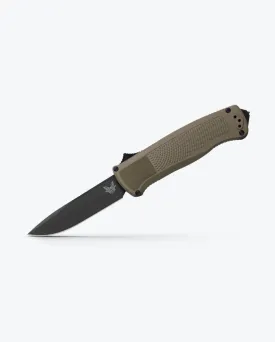 BENCHMADE SHOOTOUT DROP-POINT 5371BK-01 3.49" CPM-CRUWEAR BLACK DLC GRIVORY RANGER GREEN HANDLES