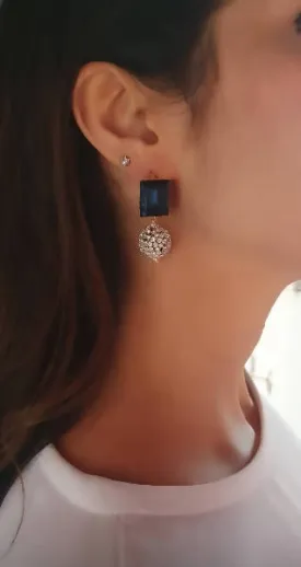 Bling Accessories Swarovski Montana Earrings