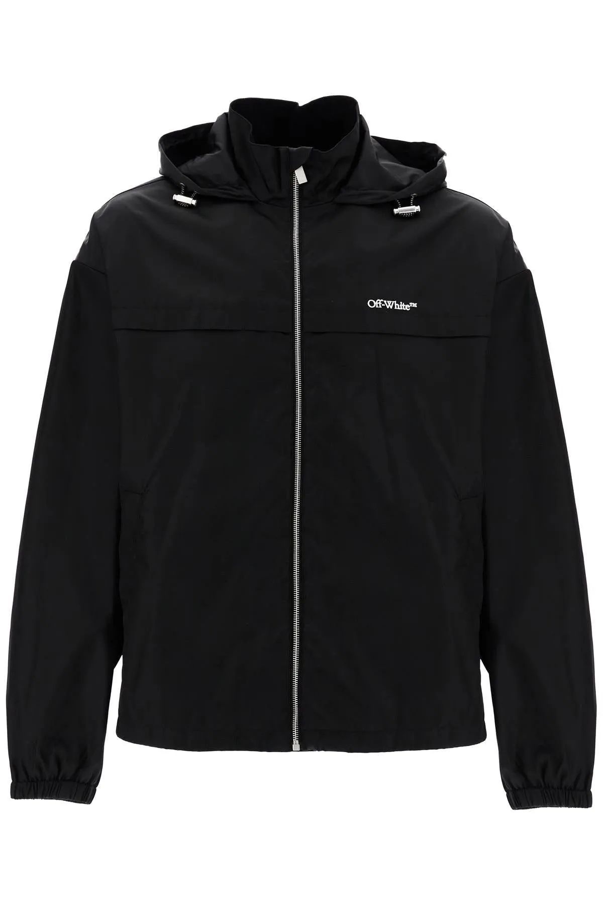 BOXY WINDBREAKER JACKET WITH HOOD