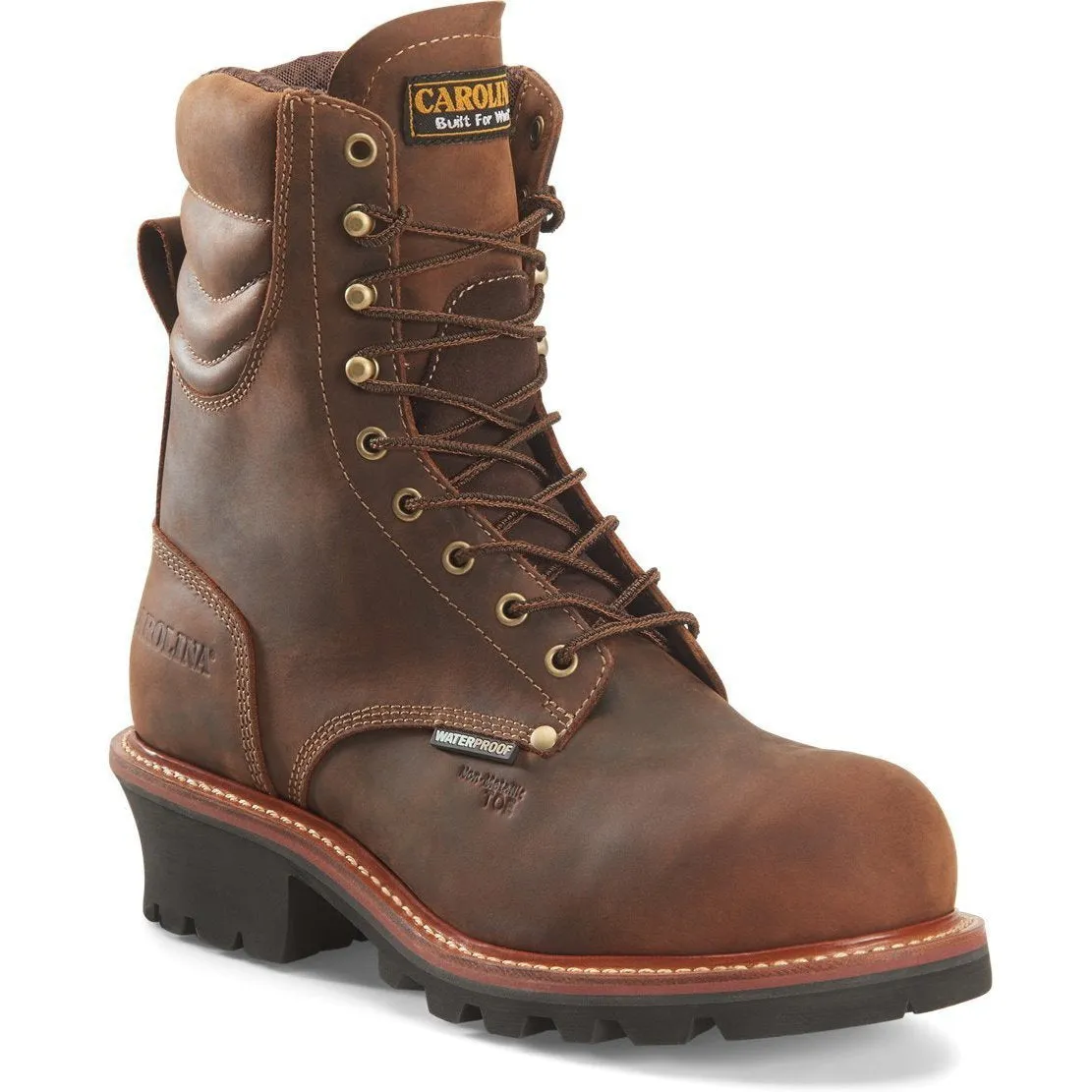 Carolina Men's Hemlock Composite Toe Logger Work Boot - Brown - CA9854