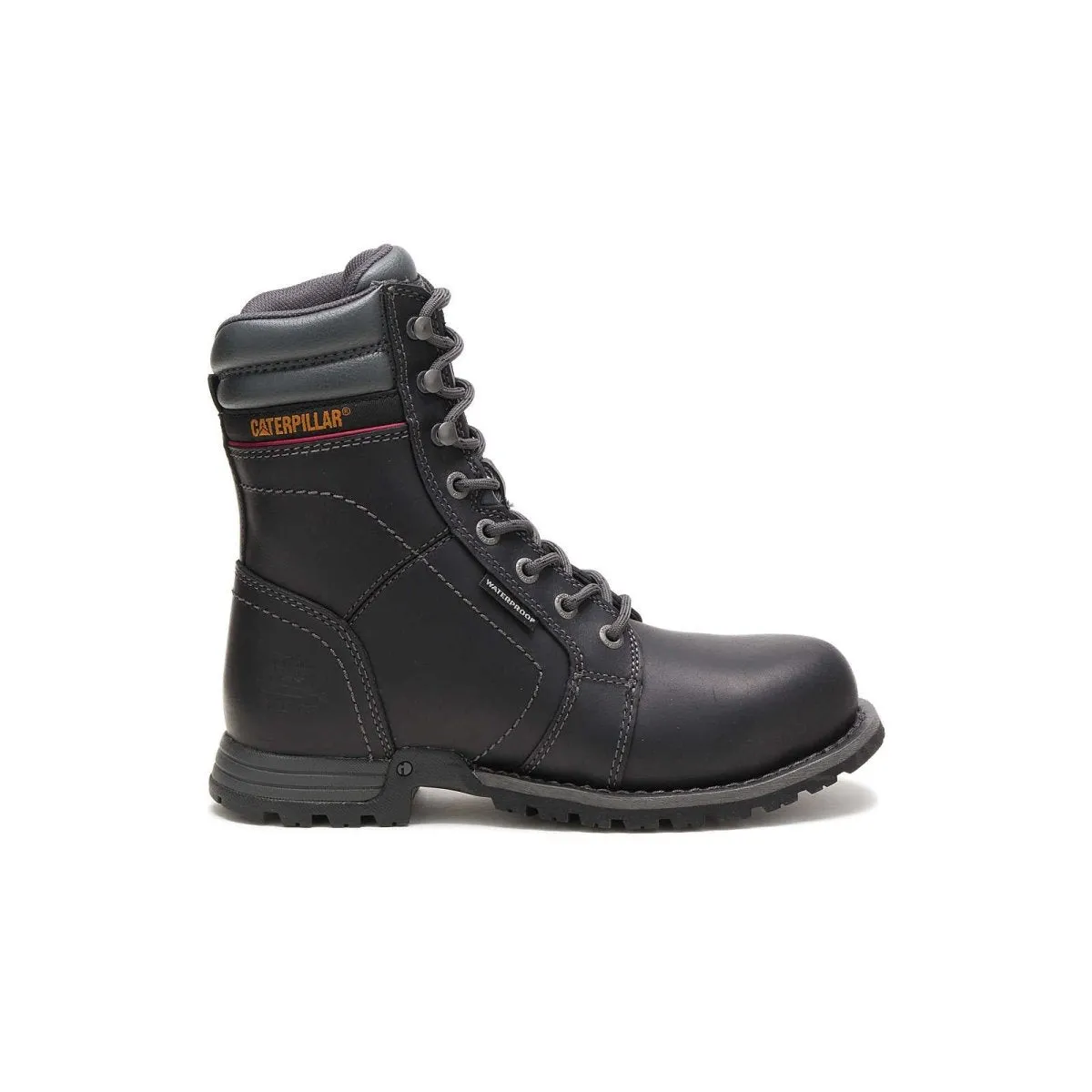 Caterpillar Echo Waterproof Steel Toe Women Work Boot (p90899) In Black