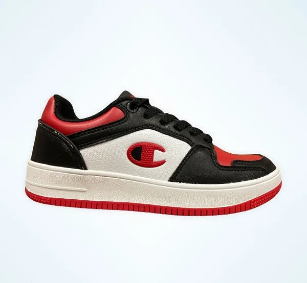 Champion scarpa sneakers da ragazzo Rebound 2.0 Low S32260-CHA-RED nero bianco rosso