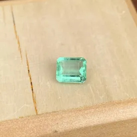 Colombian Emerald Cut Loose Emerald 1.10 CT