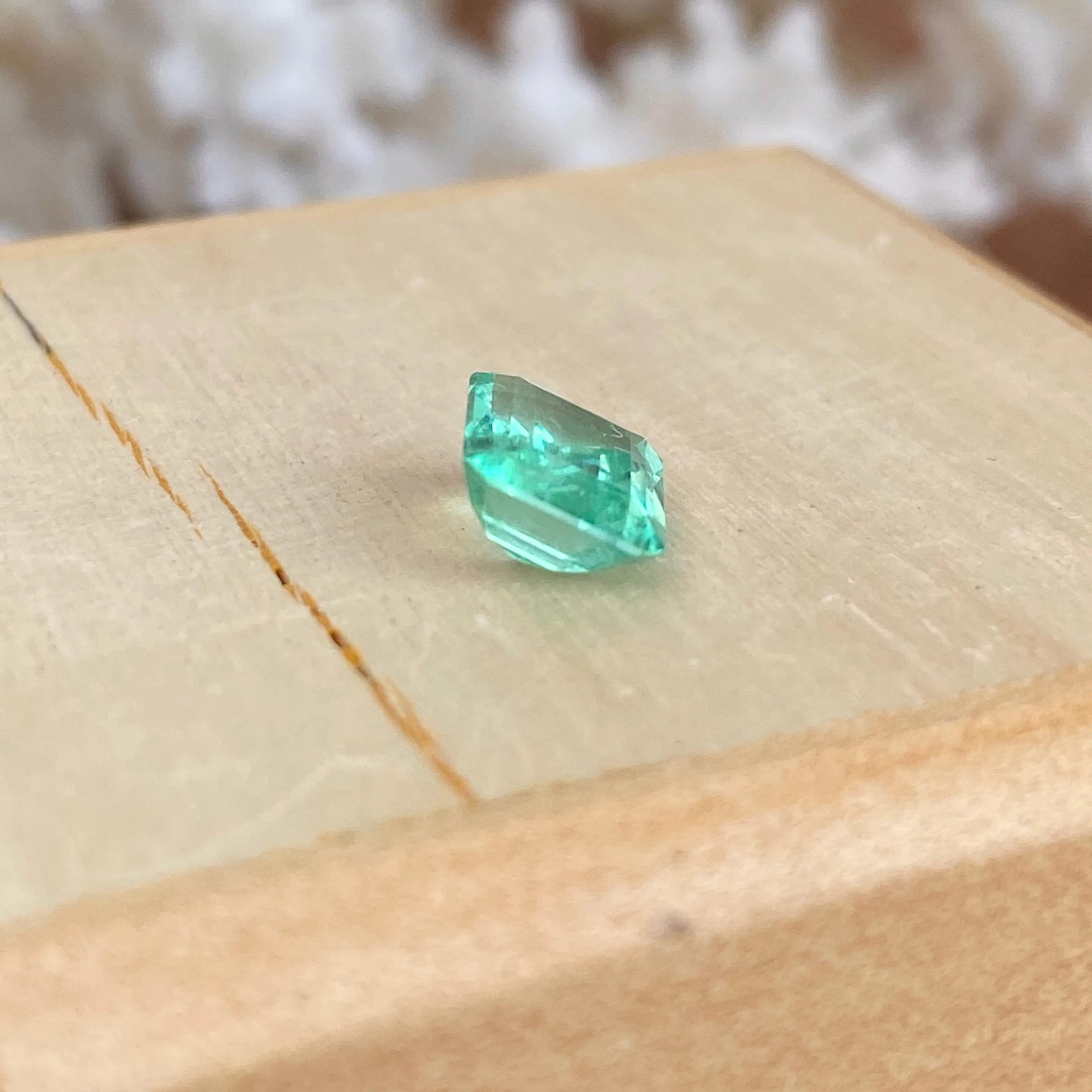 Colombian Emerald Cut Loose Emerald 1.10 CT