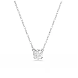 Constella Round Cut White Rhodium Plated Pendant 5636706