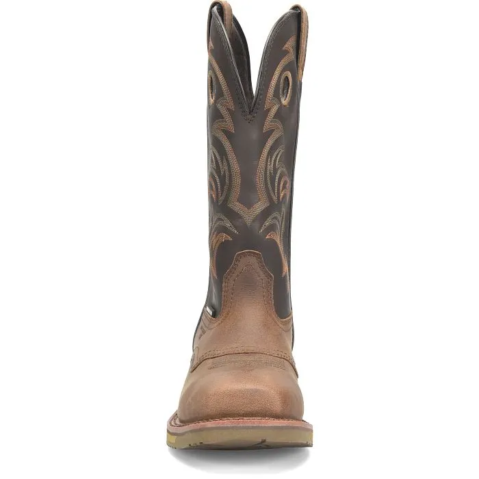 Double H Men's Farson 13" Composite Toe Western Work Boot -Brown- DH4154