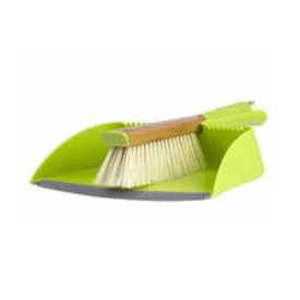 Full Circle Clean Team Bamboo/Plastic Handheld Dustpan and Brush Set