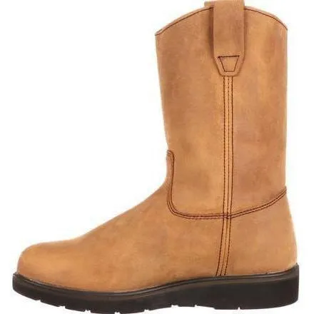 Georgia Men's Farm and Ranch Wellington Wedge Work Boot - Brown - G4432