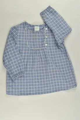 H&M Size 1 Checked Blouse