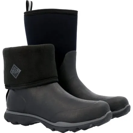 Muck Men's Arctic Excursion Mid 12" WP Rubber Work Boot- Black - AEP-000