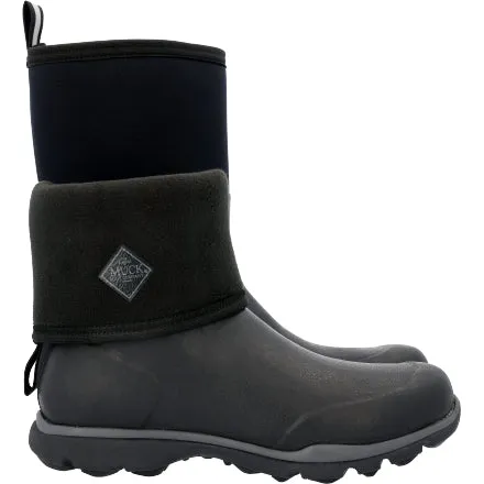 Muck Men's Arctic Excursion Mid 12" WP Rubber Work Boot- Black - AEP-000