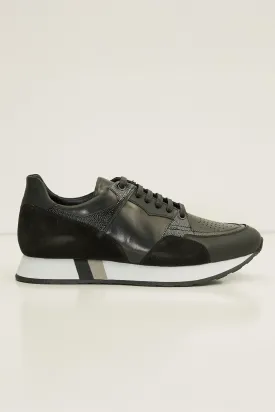 Multi Paneled Sneakers - Black