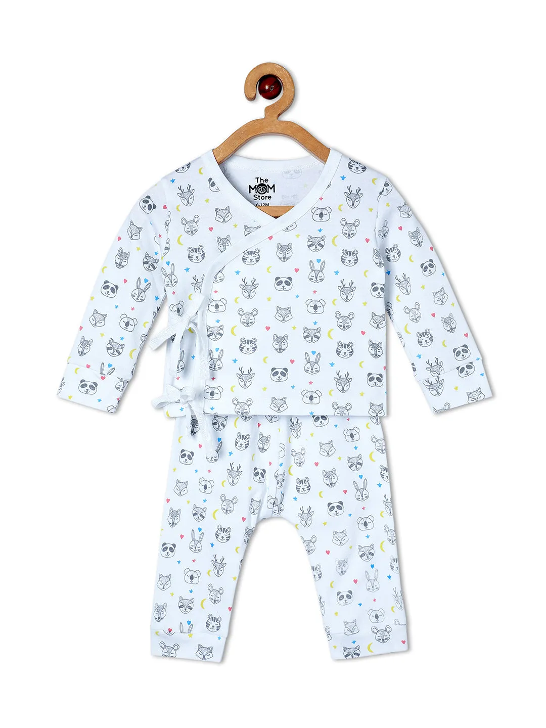 Newborn and Infant Pajama Set Combo of 3: Rainbow Land-Animal Party-Sleep Munchkins