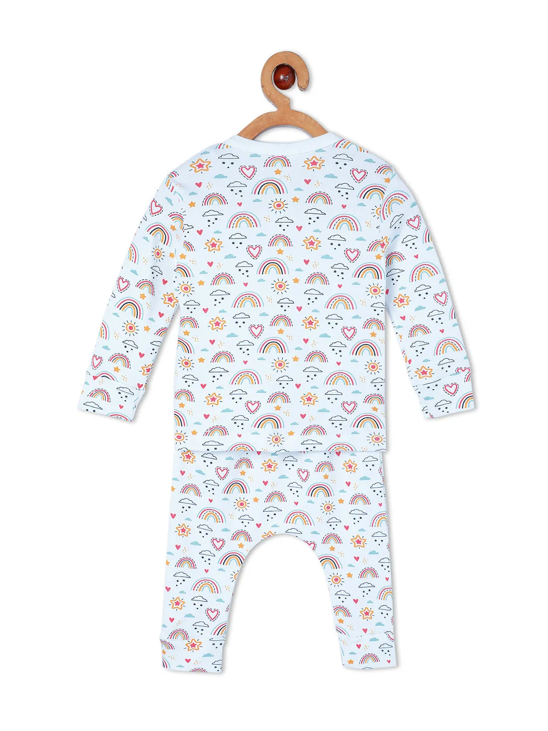 Newborn and Infant Pajama Set Combo of 3: Rainbow Land-Animal Party-Sleep Munchkins