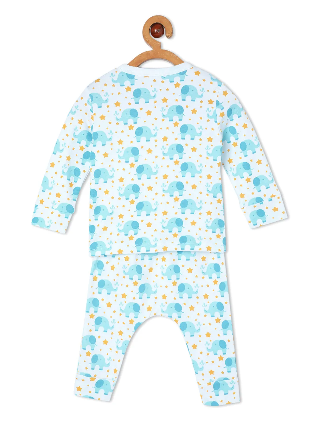 Newborn and Infant Pajama Set Combo of 3: Sleep Munchkins-Animal Party-Elephantastic