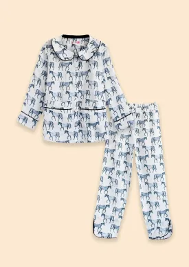 Ronner Ponyland Long Sleeve | Be Mine Blue | Children's PJ'S