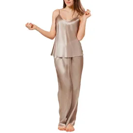 Silk Camisole Pajama Set For Women Summer Silk Pajamas