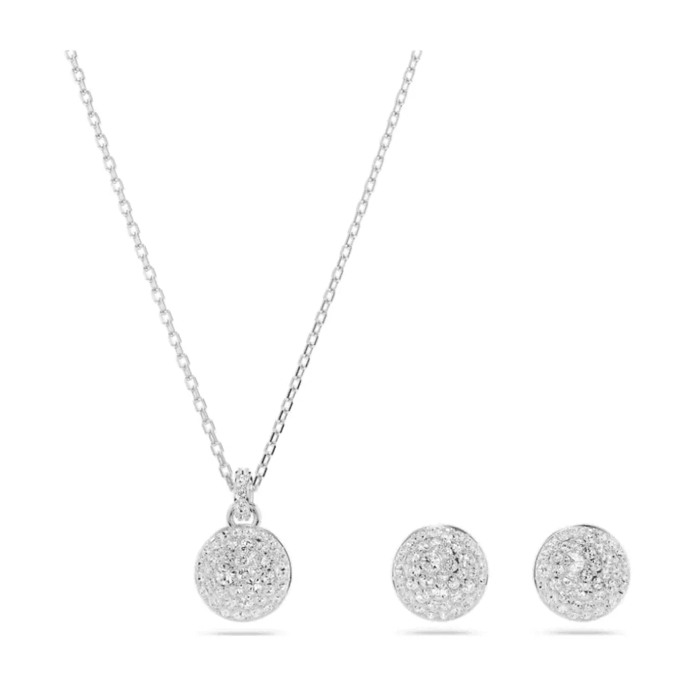 Sublima Rhodium Plated White Crystal Set 5683445