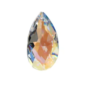 Swarovski Strass Crystal 2.5 inches Aurora Borealis Almond prism