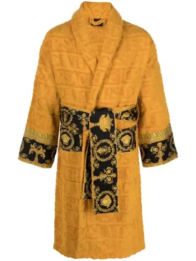 Versace Gold I ♡ Baroque Trim Bathrobe