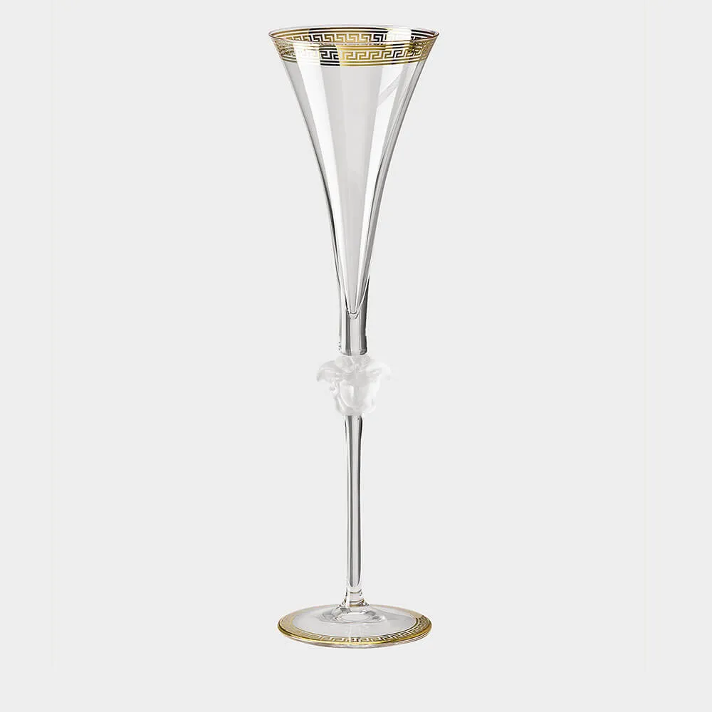 Versace meets Rosenthal Medusa Champagne flute