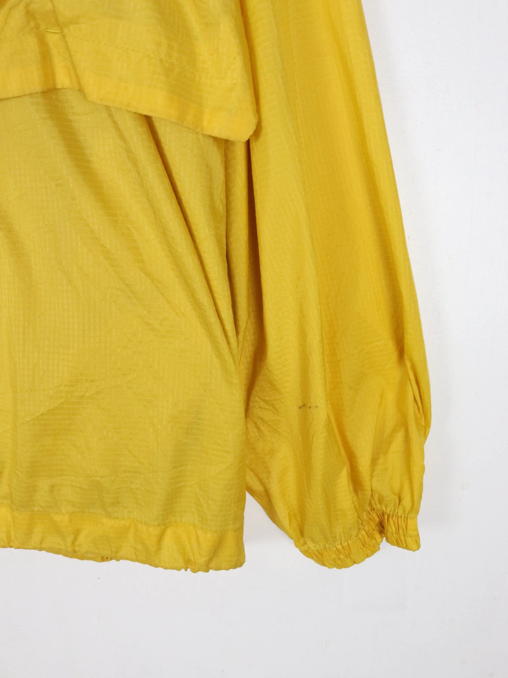 Vintage Reebok Windbreaker Mens Medium Yellow Anorak