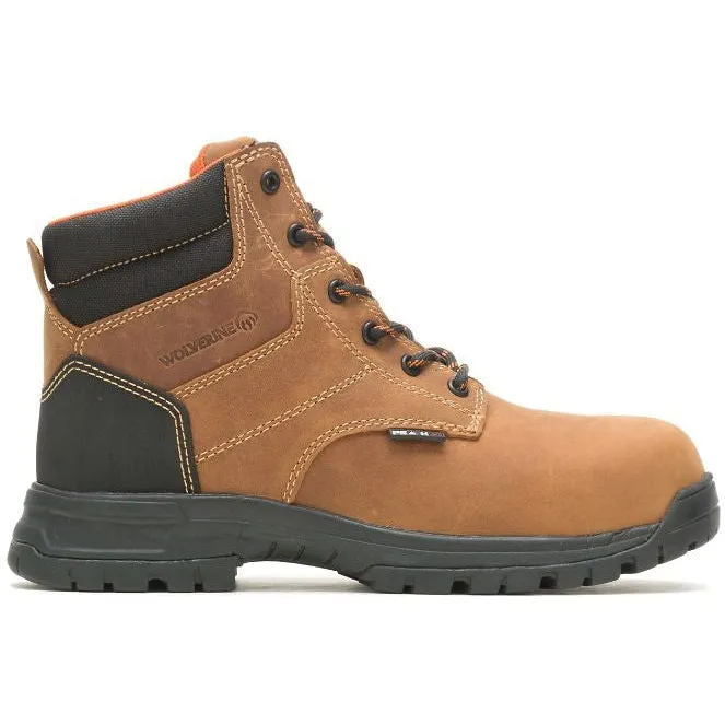 Wolverine Women's Piper 6" WP Comp Toe Work Boot -Brown- W221032