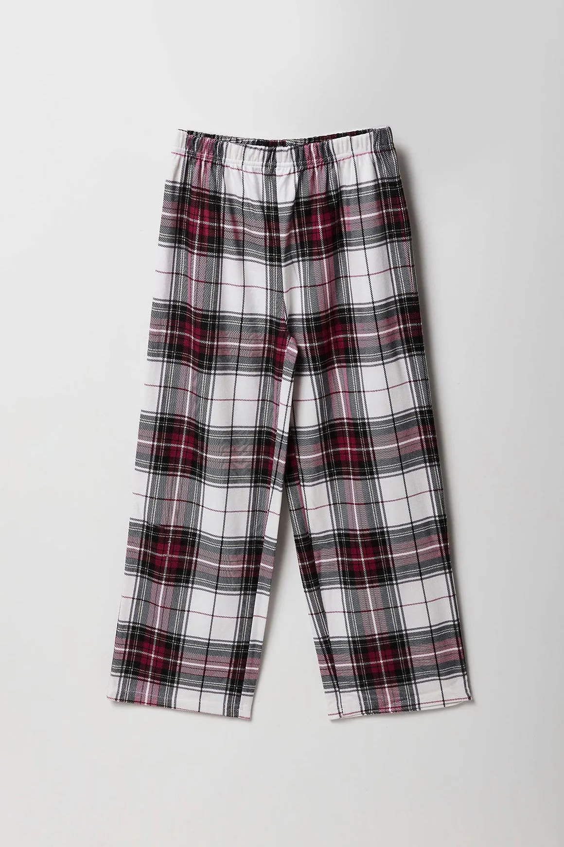 Youth Fammy Jammies Plaid Flannel 2 Piece Pajama Set